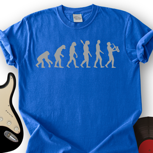 Evolution of Sax Musician T-Shirt