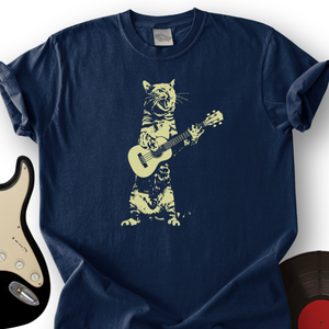 Cat Acoustic Guitar T-Shirt
