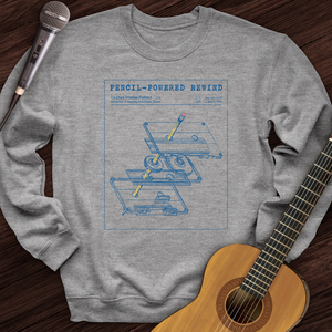 Cassette Rewind Diagram Crewneck