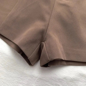 Belted High Waisted Shorts