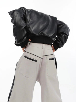 Cyberpunk Faux Leather Pants