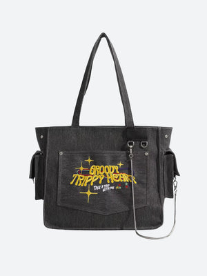 Embroidered Shoulder Bag