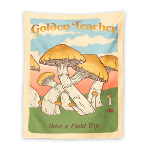 Golden Teacher Wall Tapestry ๐