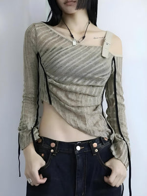 Grunge Asymmetrical Top