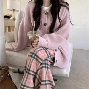 Candy Morning Loose Knit Cardigan