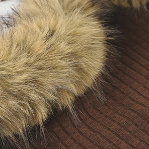 Off Shoulder Faux Fur Top