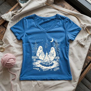 Midnight Crochet Society Lady V-neck