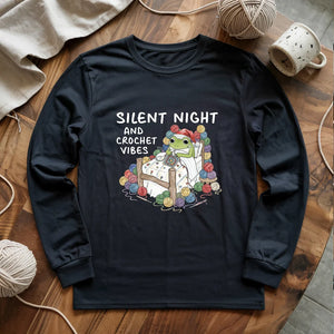 Silent Night and Crochet Vibes Long Sleeve T-shirt