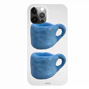 Blue Mugs iPhone Case
