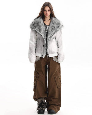 Dangerous Pretty Fur Trim Jacket