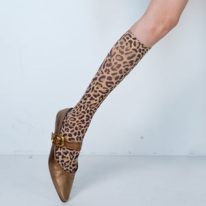 Wild Aura Leopard Print Socks