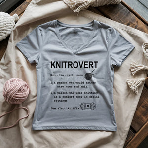 Knitrovert Lady V-neck