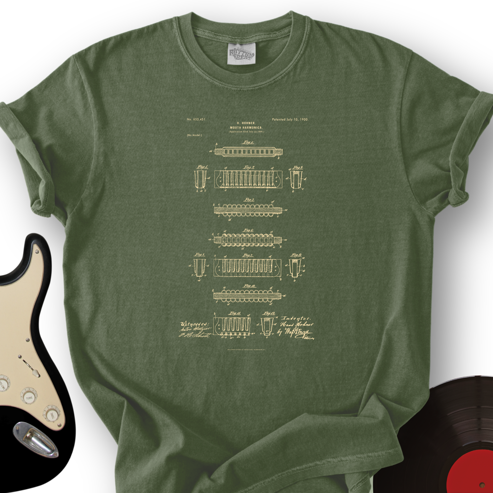 Harmonica Patent T-Shirt