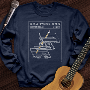 Cassette Rewind Diagram Crewneck