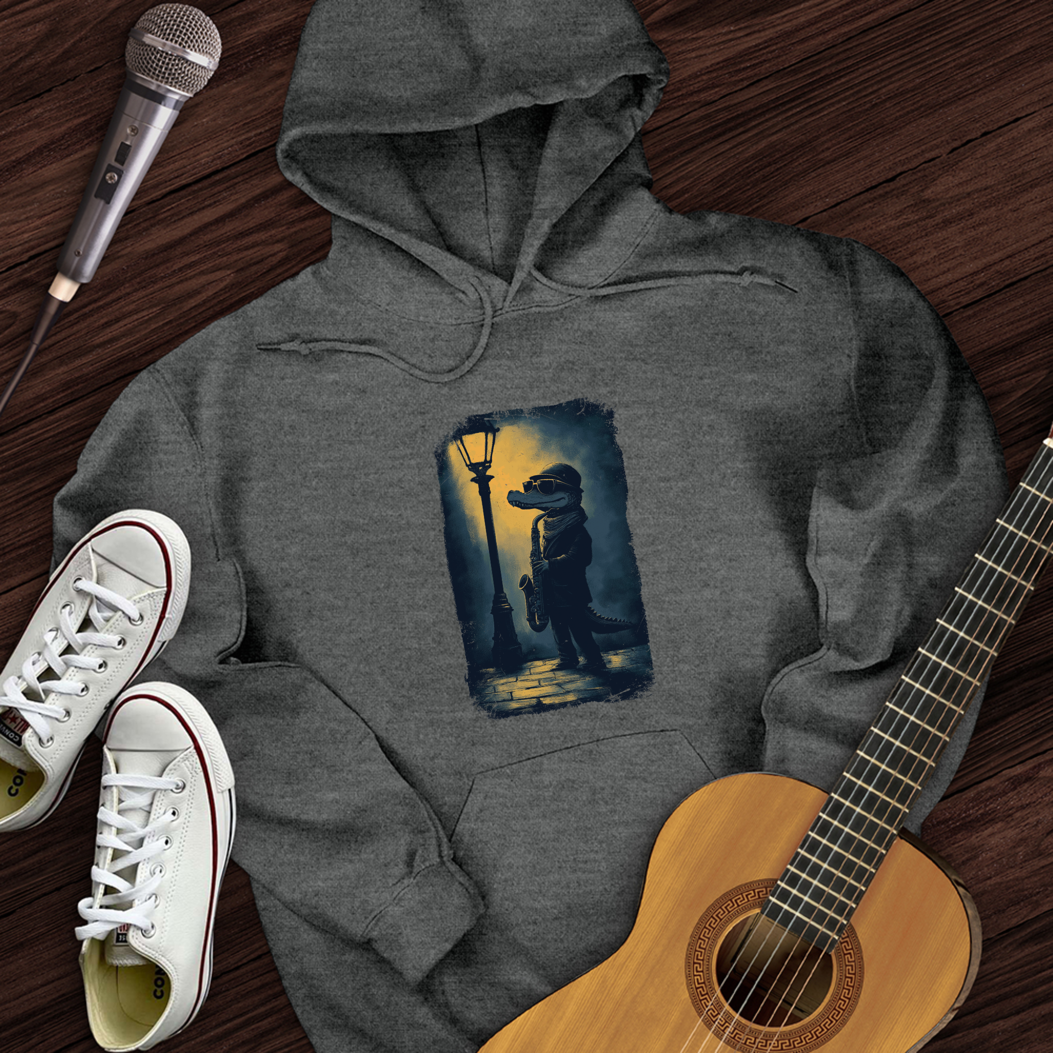 Crocodile Saxophone Hoodie