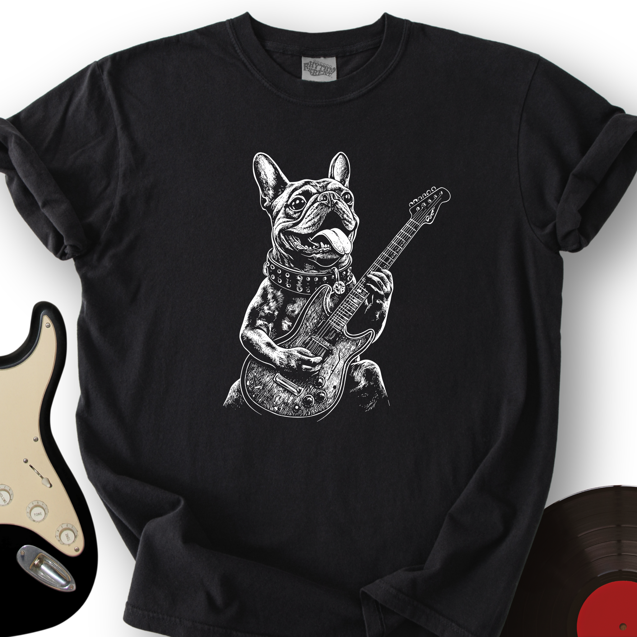 French Bulldog Guitar T-Shirt