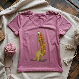 Yarnosaurus Rex Lady V-neck