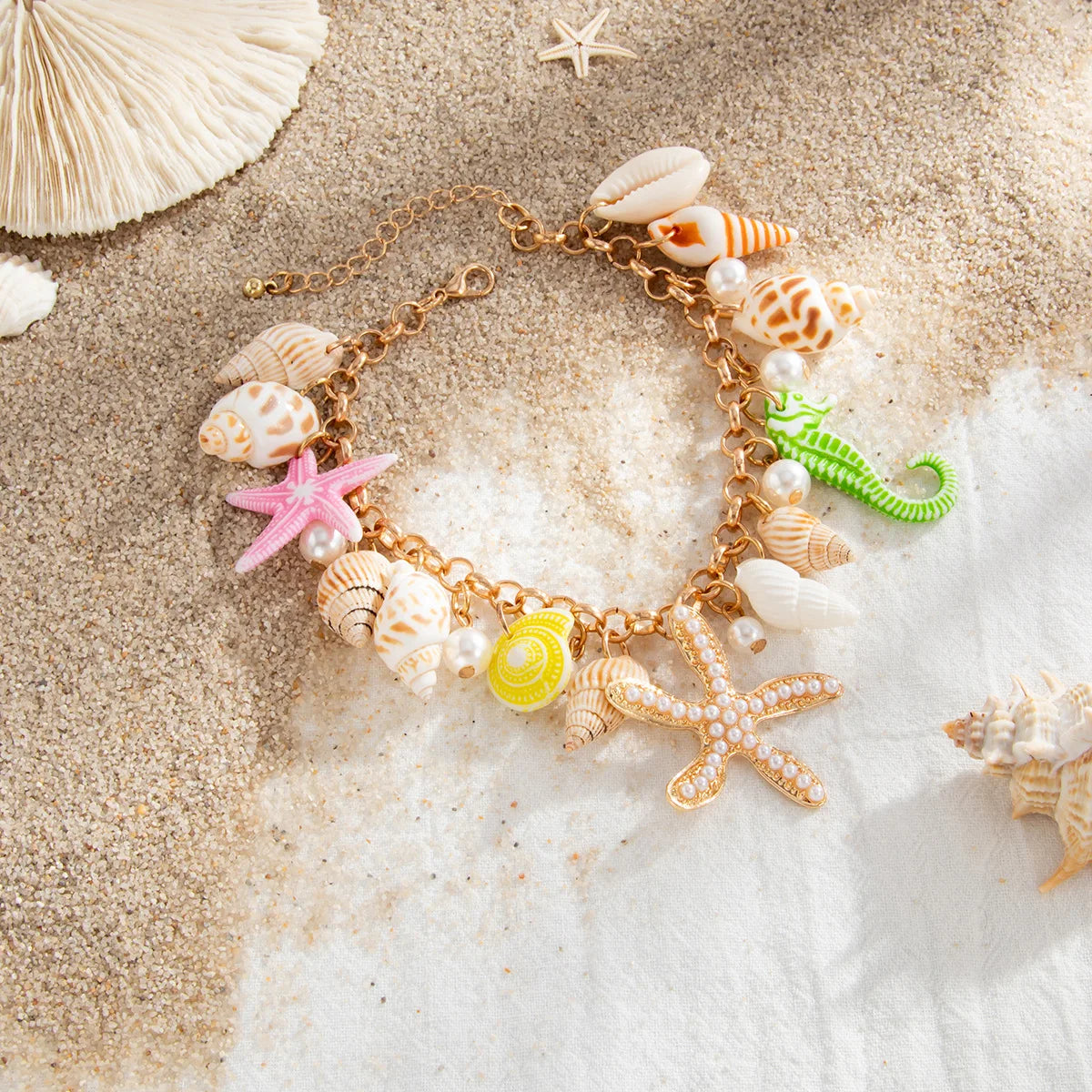 Beach Charm Belly Chain & Anklet