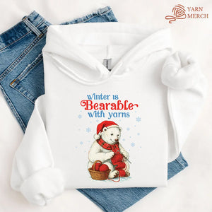 Bearable With Yarns Hoodie