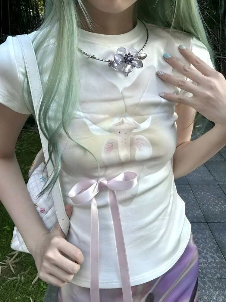 Coquette Ribbon Layered Top