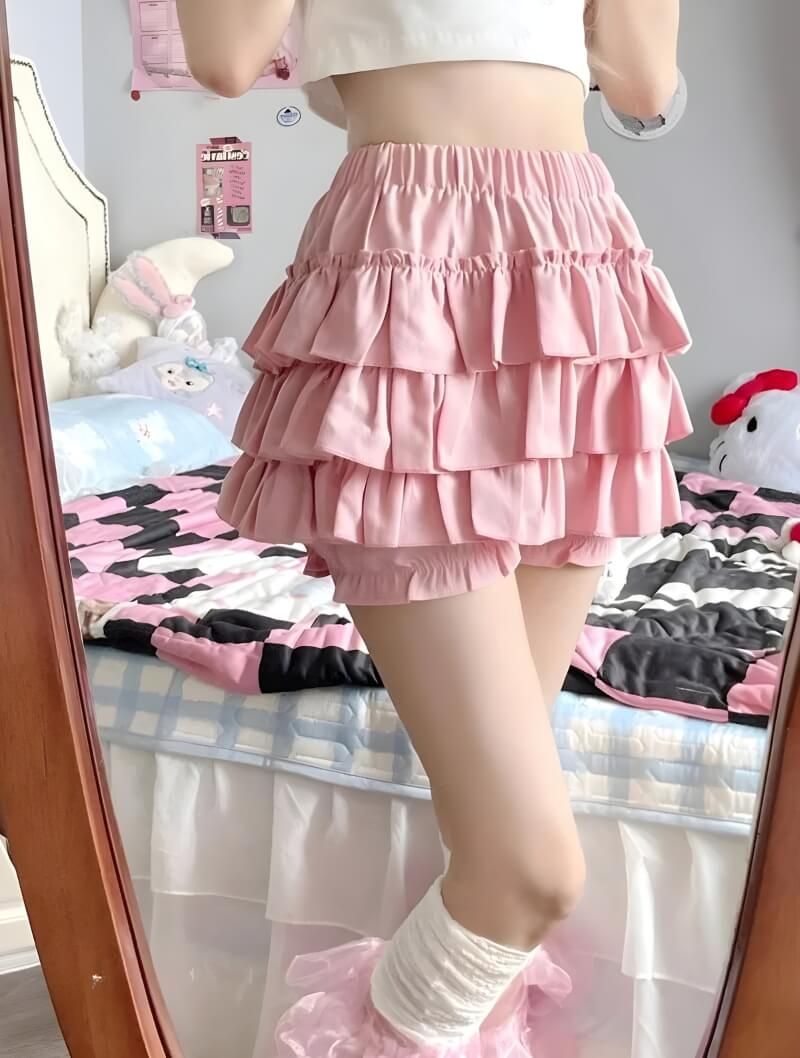 Coquette Ruffle Mini Skort