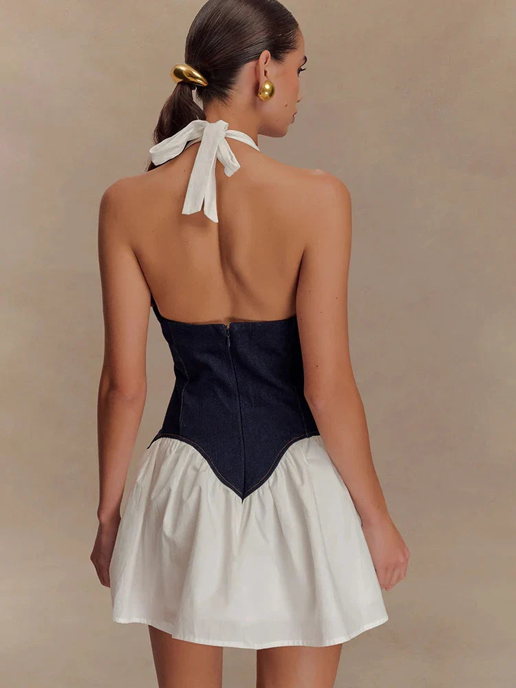 Corset Halter Mini Dress