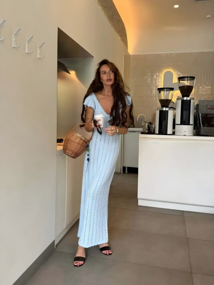 Crochet Midi Dress