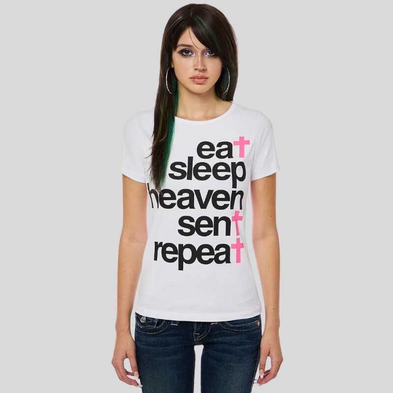Eat Sleep Heaven Sent Repeat Tee