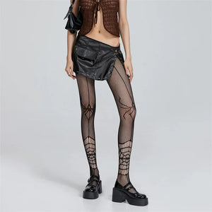 Goth Web Tights