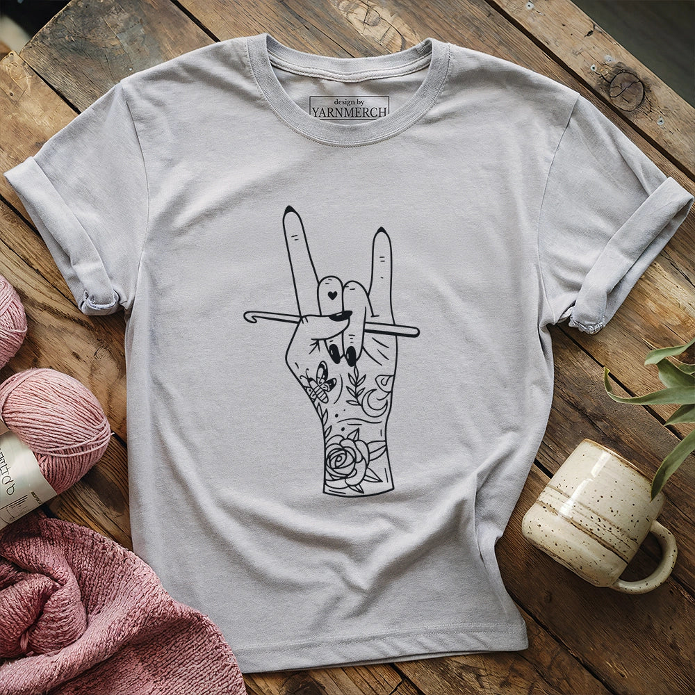 Crocheting Rock T-shirt