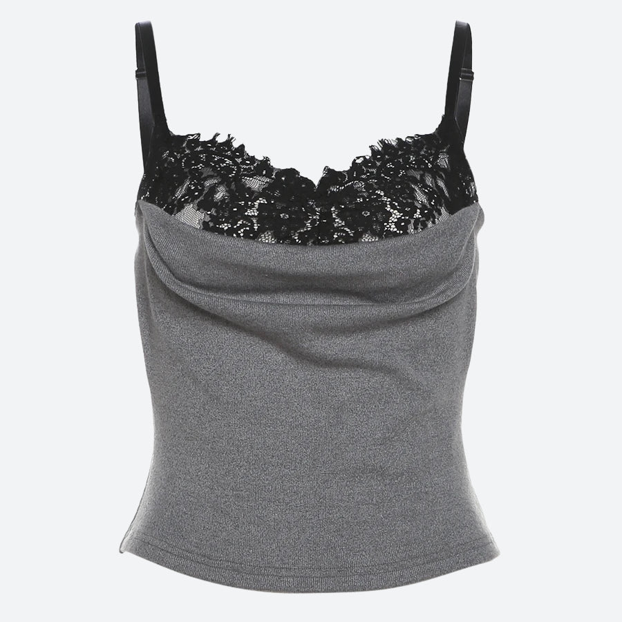 Lace Bra Layered Top