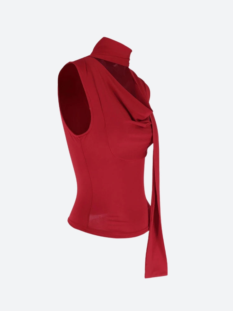 Neck Tie Tank Top