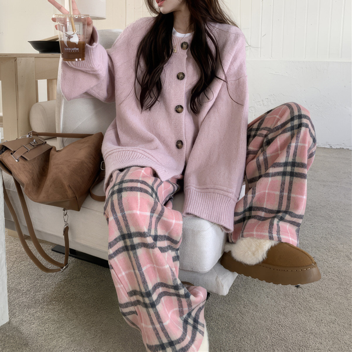 Candy Morning Loose Knit Cardigan