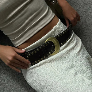 Studded Buckle Belt