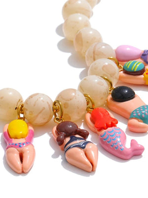 Swimsuit Figurines Necklace