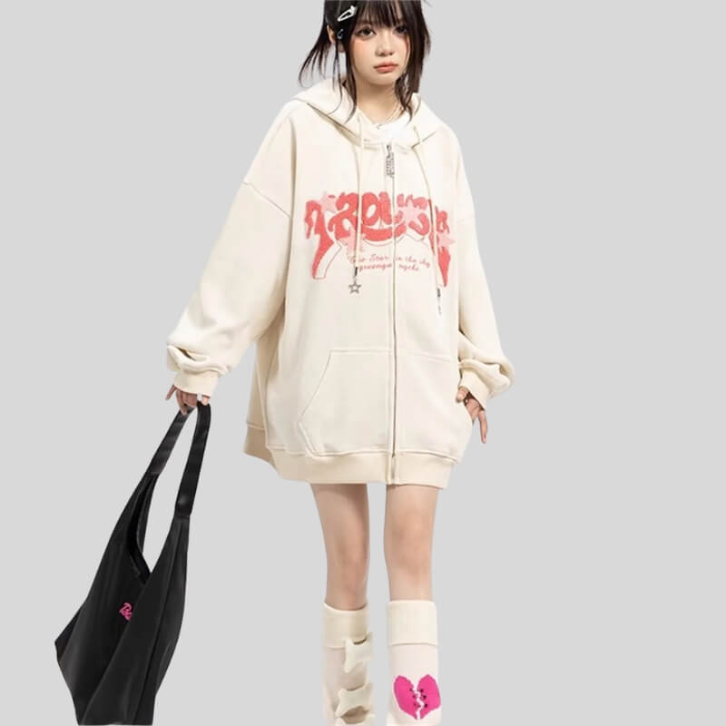 Y2K Oversized Graphic Hoodie