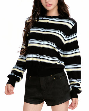 Drama Dealer Striped Cardigan