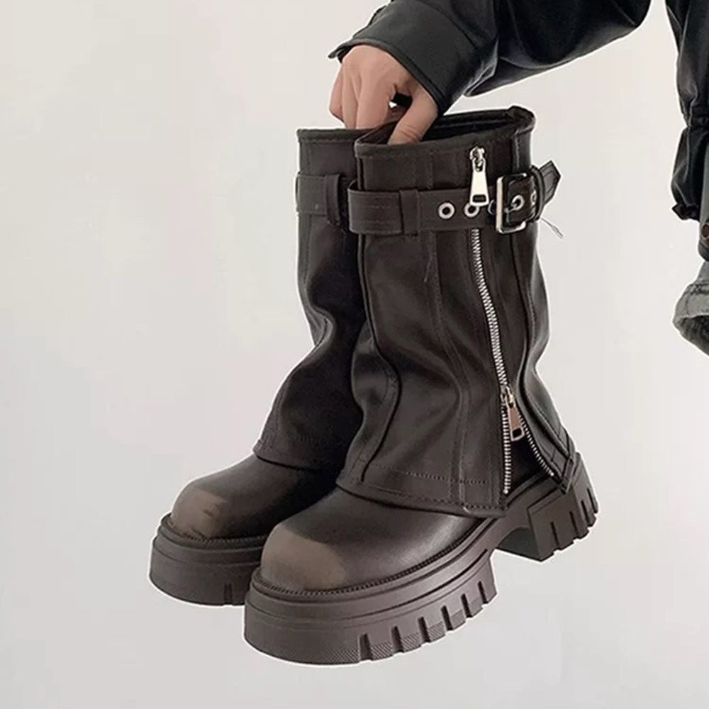 Forbidden Girlfriend Chunky Boots
