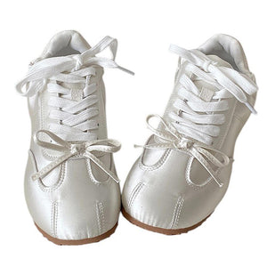 Balletcore Aesthetic Bow Sneakers