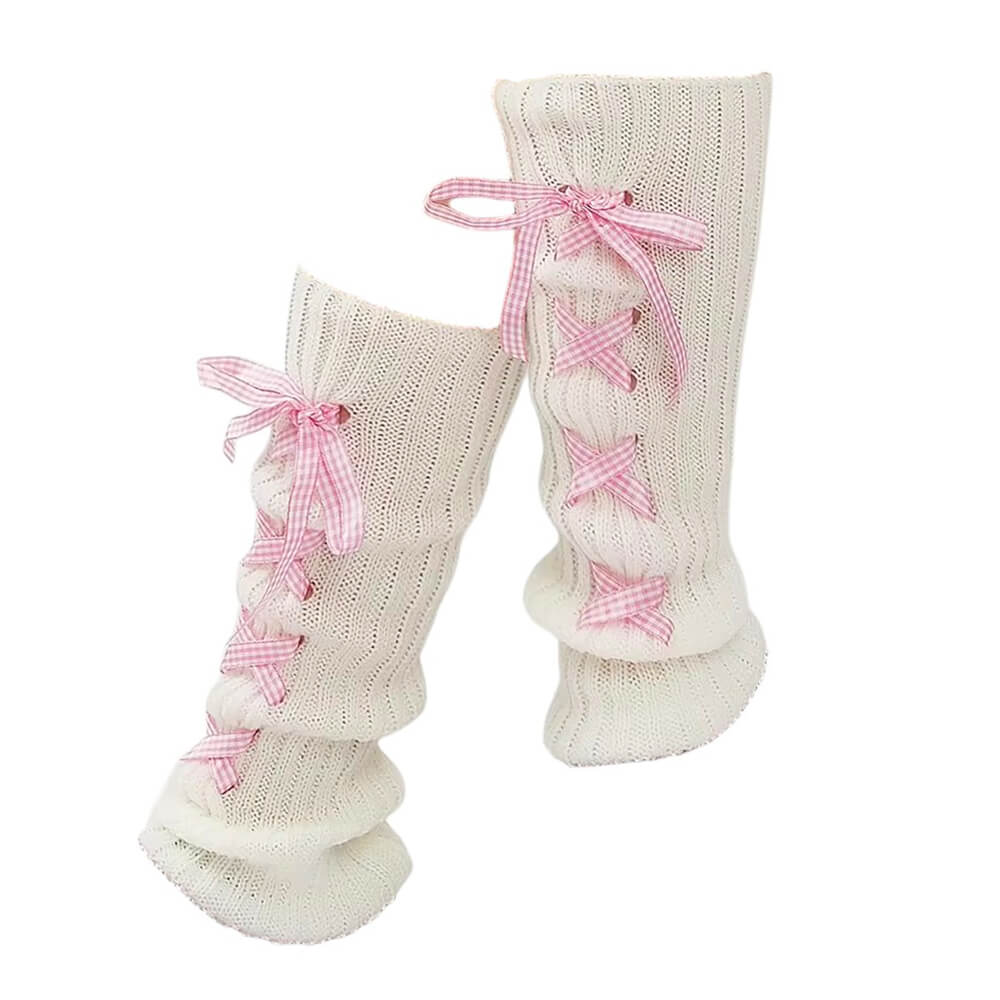Balletcore Ribbon Leg Warmers