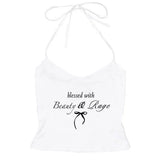 Beauty & Rage Y2K Halter Top