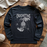 Gothic Crocheter Long Sleeve T-shirt