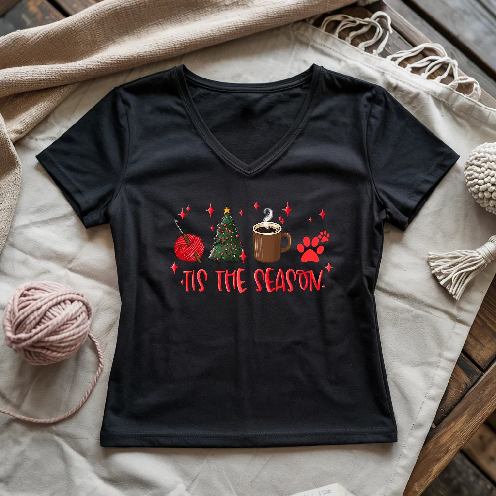 Tis The Season Lady V-neck