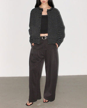 Emo Phase Striped Button-Up Cardigan