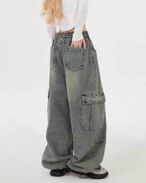 Coffee Break Wide Leg Cargo Pants