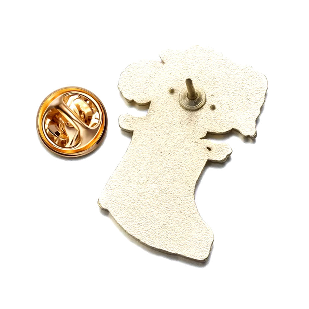 Boots with Flowers Brooch Pin