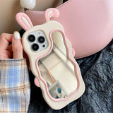 3D Bunny Mirorr iPhone Case
