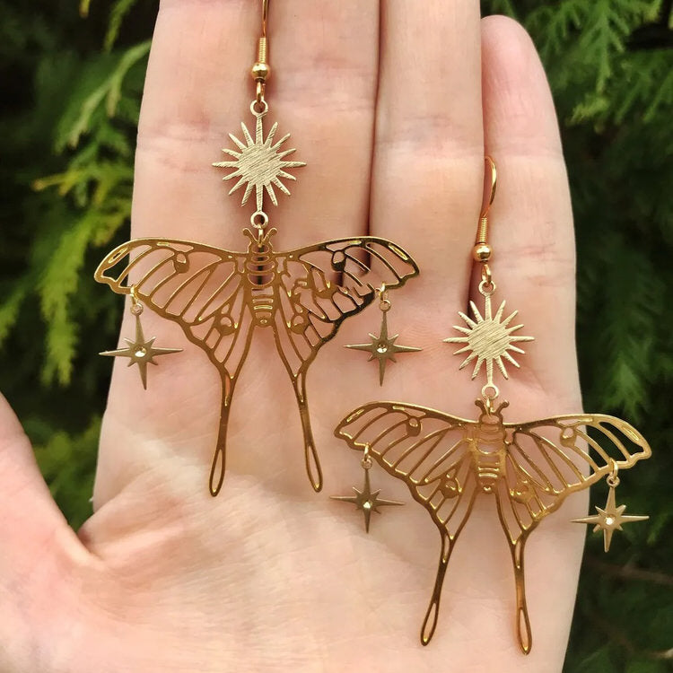 Sun & Butterfly Earrings
