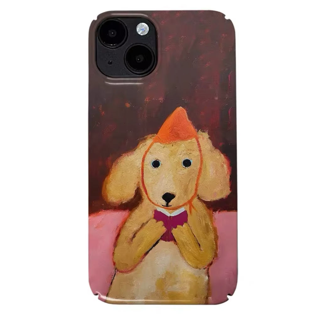 Dog Painting Aesthetic iPhone Case
