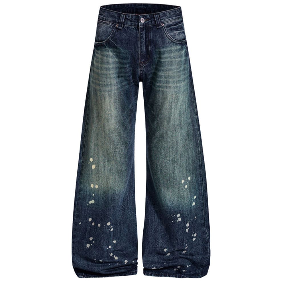 Downtown Girl Distressed Baggy Jeans